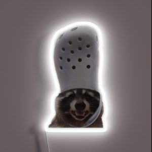Croc Raccoon RGB Neon Sign
