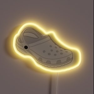 Croc White RGB Neon Sign