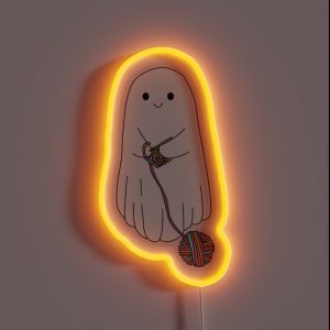 Crochet Ghost RGB Neon Sign