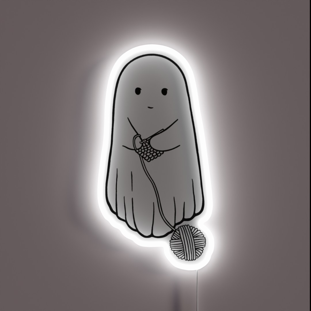 Crochet Ghost RGB Neon Sign Crochet Ghost RGB Neon Sign