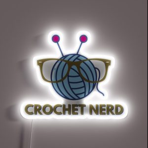Crochet Nerd RGB Neon Sign
