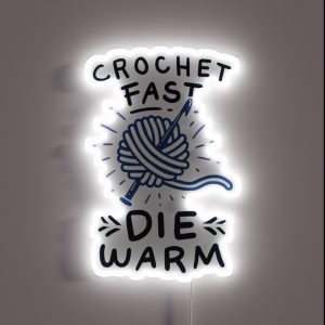 Crocheting Knitting RGB Neon Sign