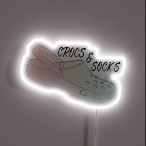 Crocs And Socks RGB Neon Sign