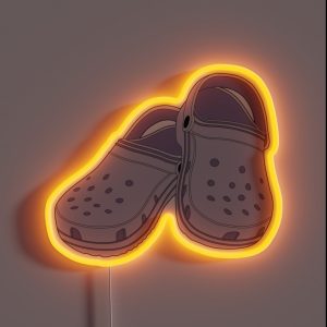 Crocs Clog Lavender Shoe RGB Neon Sign