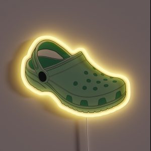 Crocs Shoe Cool Mint RGB Neon Sign