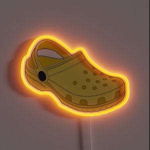 Crocs Shoe Lemon RGB Neon Sign