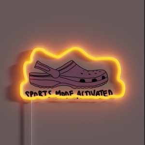 Crocs Sports Mode Activated RGB Neon Sign Crocs Sports Mode Activated RGB Neon Sign