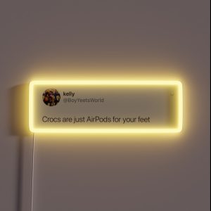 Crocs Tweet RGB Neon Sign Crocs Tweet RGB Neon Sign
