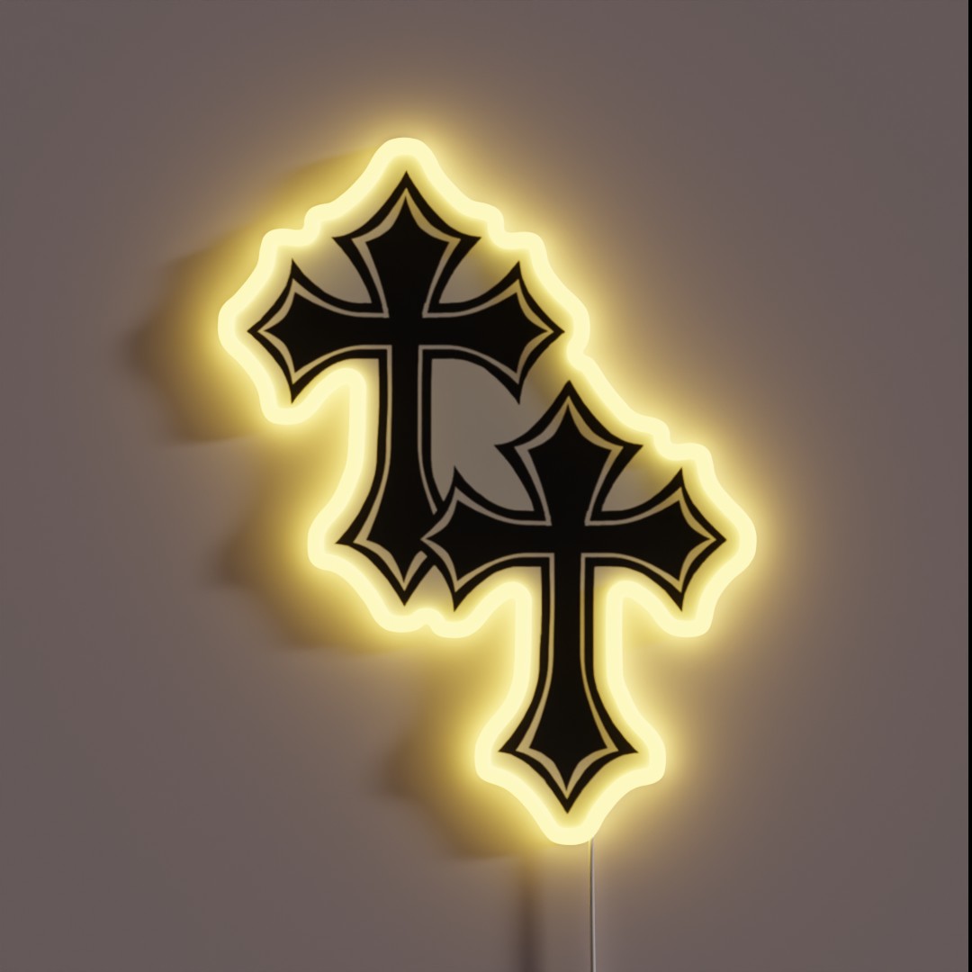 Cross Cross Y2k RGB Neon Sign Cross Cross Y2k RGB Neon Sign