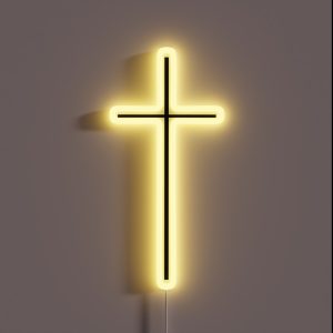 Cross RGB Neon Sign