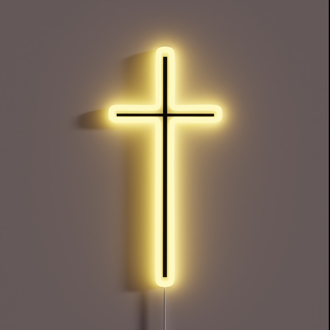 Cross RGB Neon Sign Cross RGB Neon Sign