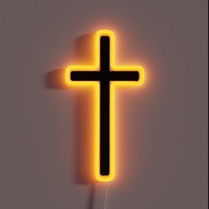 Cross RGB Neon Sign