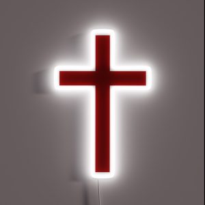 Crusader Cross RGB Neon Sign