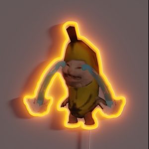 Crying Banana Cat RGB Neon Sign Crying Banana Cat RGB Neon Sign