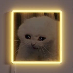 Crying Cat RGB Neon Sign Crying Cat RGB Neon Sign