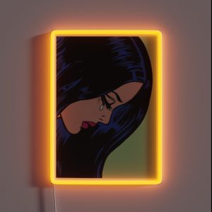 Crying Comic Girl RGB Neon Sign