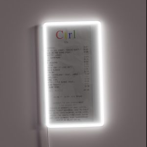 Ctrl SZA Receipt RGB Neon Sign