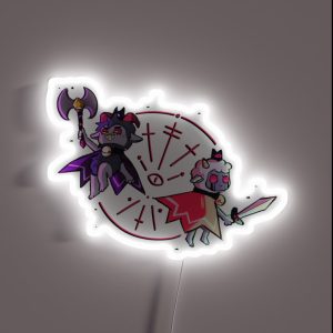 Cult Of The Lamb Goat And Lamb RGB Neon Sign