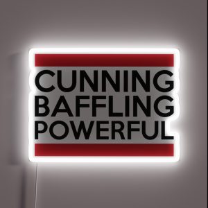 Cunning Baffling Powerful AA NA Clean And Sober Living In Recovery RGB Neon Sign