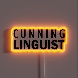 Cunning Linguist RGB Neon Sign