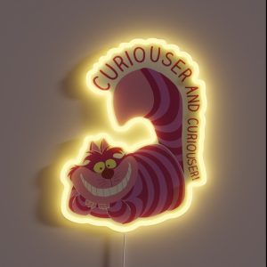 Curiouser And Curiouser RGB Neon Sign