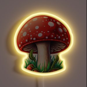 Cute Amanita Muscaria RGB Neon Sign
