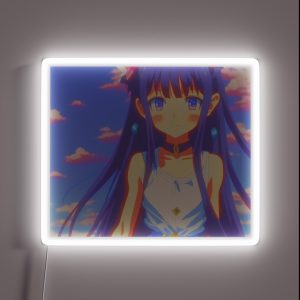 Cute Anime Girl 20s Style RGB Neon Sign