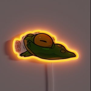 Cute Baby Chibi Frog Artwork Asian Style RGB Neon Sign