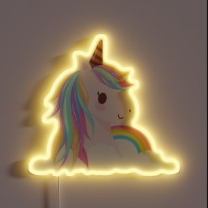 Cute Baby Unicorn RGB Neon Sign