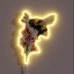 Cute Bee RGB Neon Sign