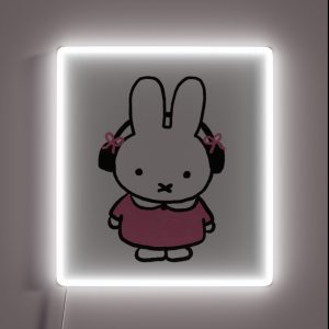Cute Bow Headphone Miffy RGB Neon Sign
