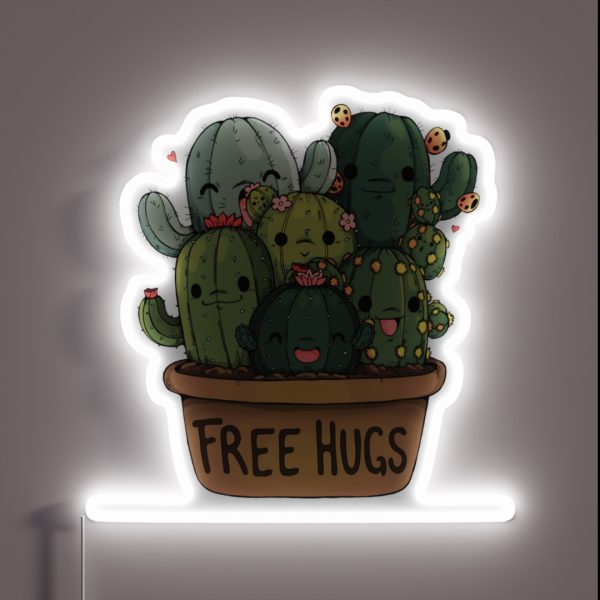 Cute Cactus RGB Neon Sign