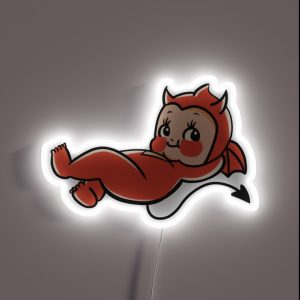 Cute Devil Child RGB Neon Sign
