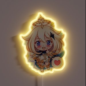 Cute Emergency Food RGB Neon Sign