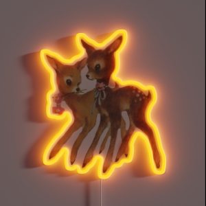 Cute Fawns RGB Neon Sign