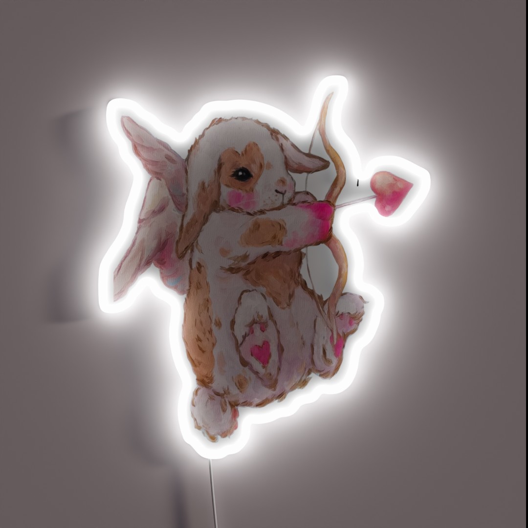 Cute Flirty Bunny RGB Neon Sign Cute Flirty Bunny RGB Neon Sign