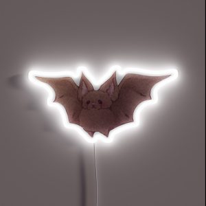 Cute Fluffy Bat Friend RGB Neon Sign Cute Fluffy Bat Friend RGB Neon Sign