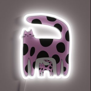 Cute Funny Cats Fun Colorful Art Funny Animals RGB Neon Sign Cute Funny Cats Fun Colorful Art Funny Animals RGB Neon Sign