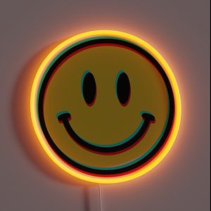 Cute Funny Trippy 3D Happy Face Cool Helmet Or Funny Motorcycle And Bumper Design RGB Neon Sign Cute Funny Trippy 3D Happy Face Cool Helmet Or Funny Motorcycle And Bumper Design RGB Neon Sign