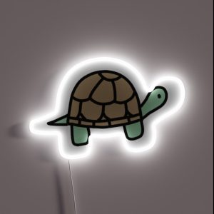 Cute Mini Tiny Colorful Turtle RGB Neon Sign
