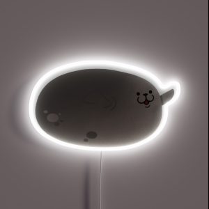 Cute Mochi Seal Round Mochi Down RGB Neon Sign Cute Mochi Seal Round Mochi Down RGB Neon Sign