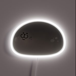 Cute Mochi Seal Round Mochi RGB Neon Sign Cute Mochi Seal Round Mochi RGB Neon Sign