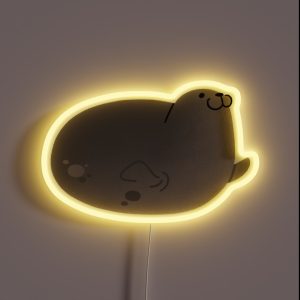 Cute Mochi Seal Round Mochi Up RGB Neon Sign Cute Mochi Seal Round Mochi Up RGB Neon Sign