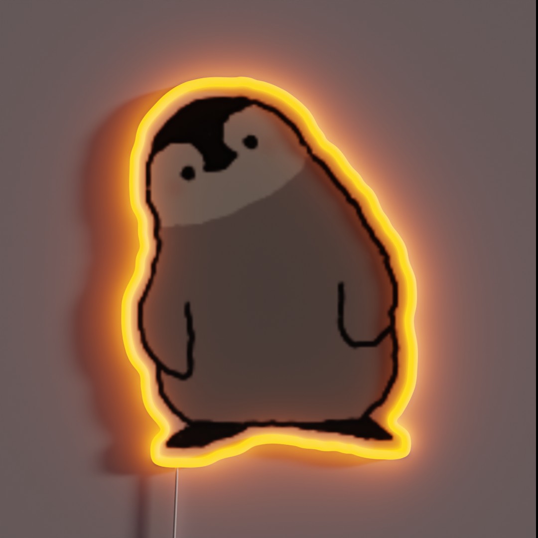 Cute Penguin RGB Neon Sign Cute Penguin RGB Neon Sign