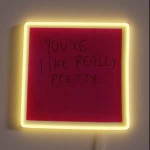 Cute Pretty Happy Pink Mean Girls Aesthetic Vsco RGB Neon Sign