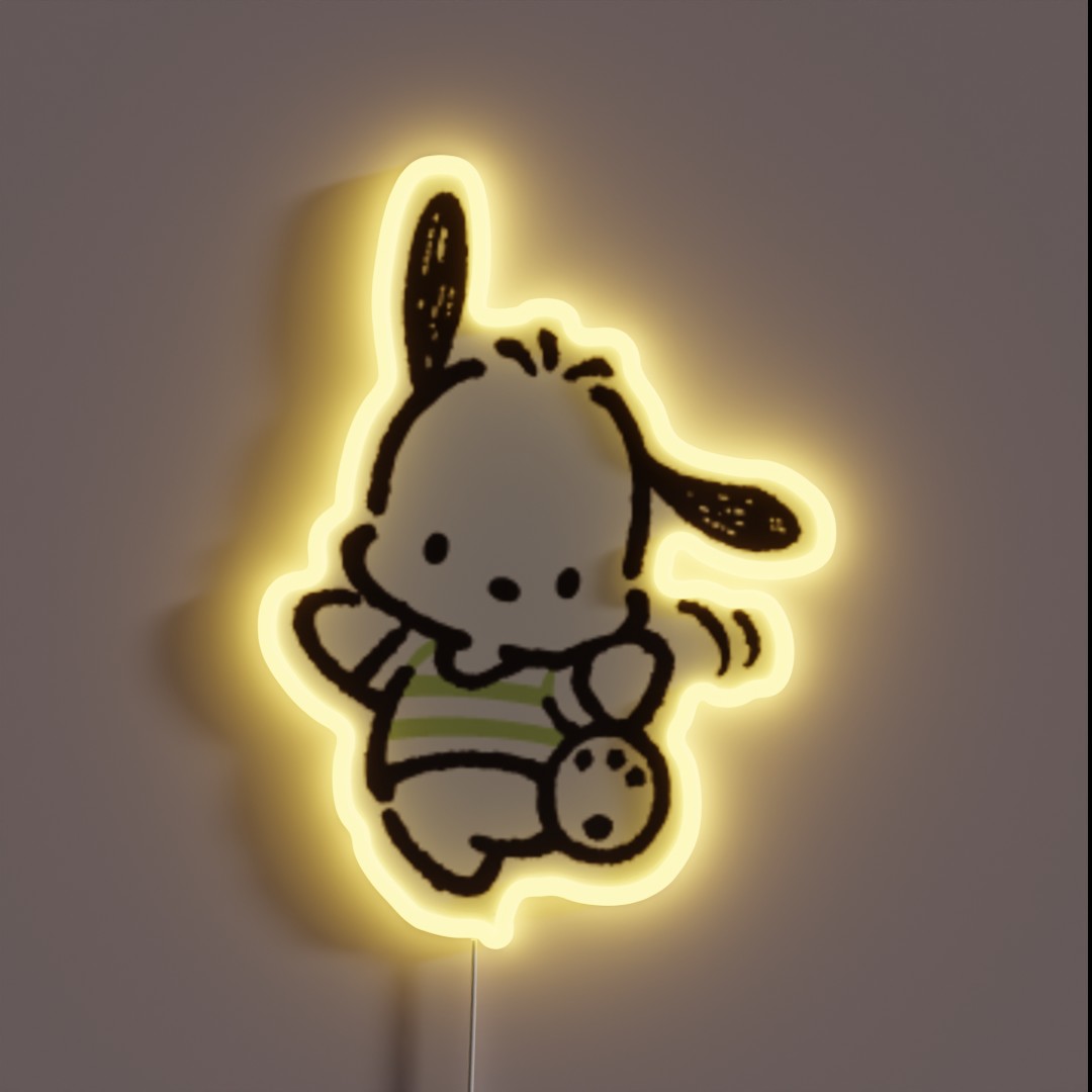 Cute Sanrio Puppy From Hello Kitty RGB Neon Sign Cute Sanrio Puppy From Hello Kitty RGB Neon Sign