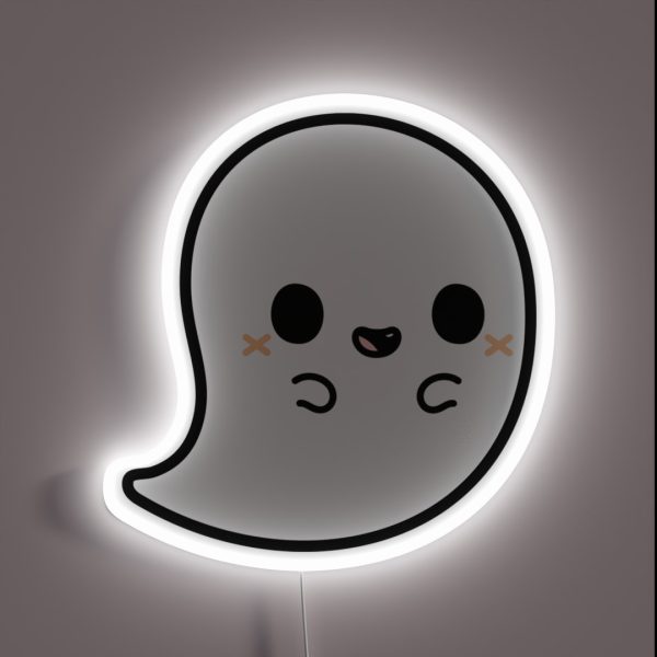Cute Spooky Ghost RGB Neon Sign