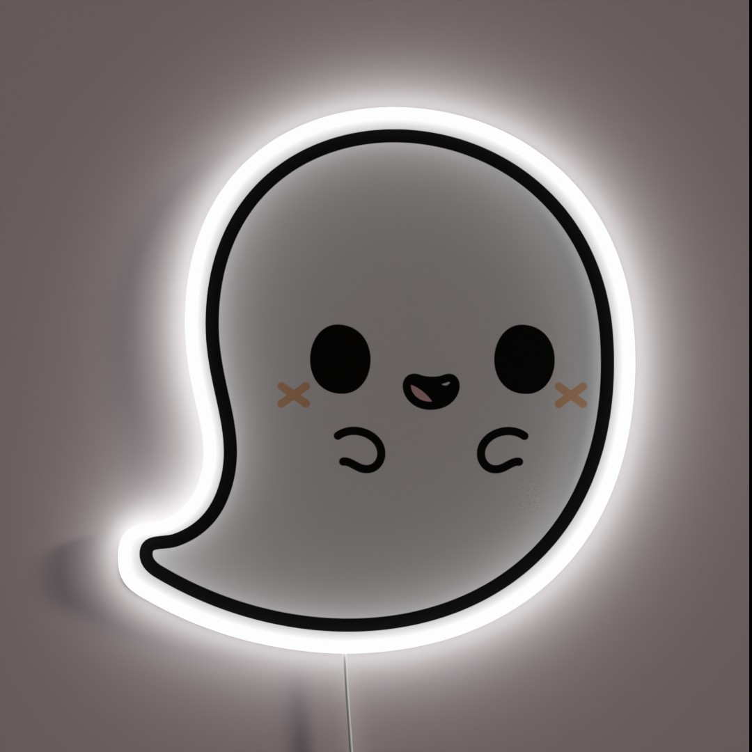 Cute Spooky Ghost RGB Neon Sign Cute Spooky Ghost RGB Neon Sign