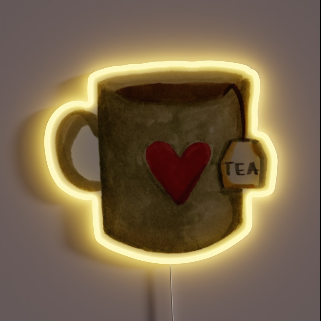 Cute Tea Cup RGB Neon Sign Cute Tea Cup RGB Neon Sign