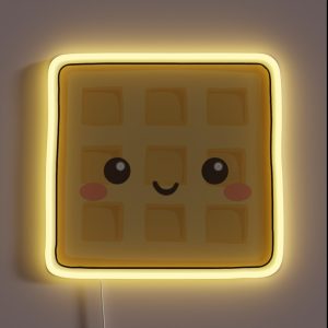 Cute Waffle RGB Neon Sign